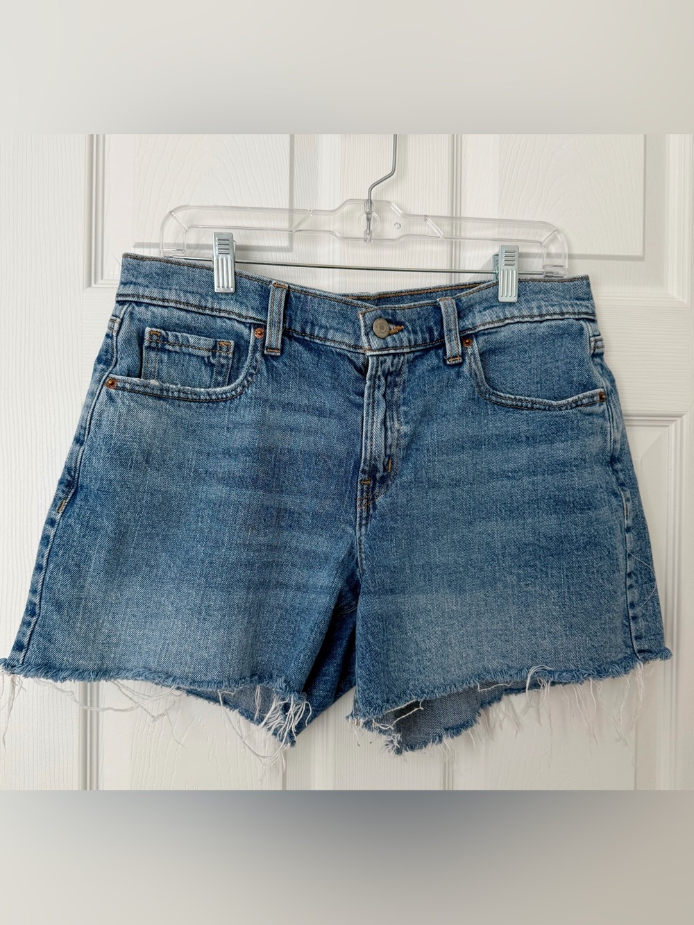 Old Navy Women’s Mid-Rise Boyfriend Denim Cutoff Shorts - Size 12